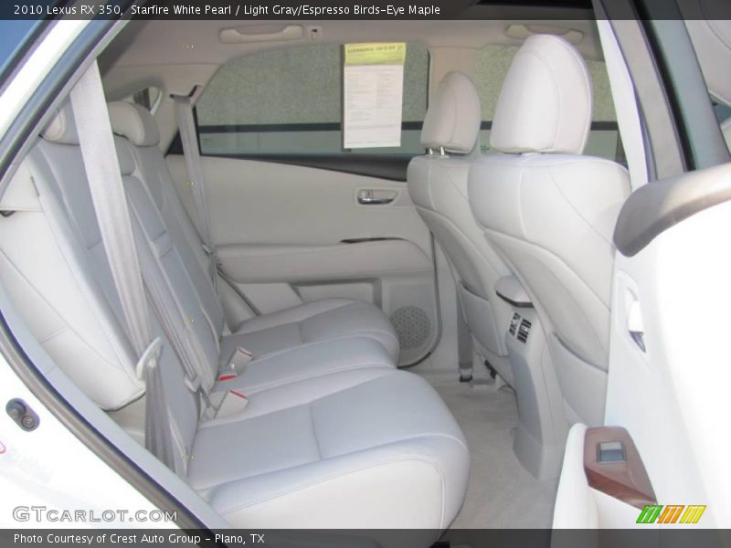 Starfire White Pearl / Light Gray/Espresso Birds-Eye Maple 2010 Lexus RX 350