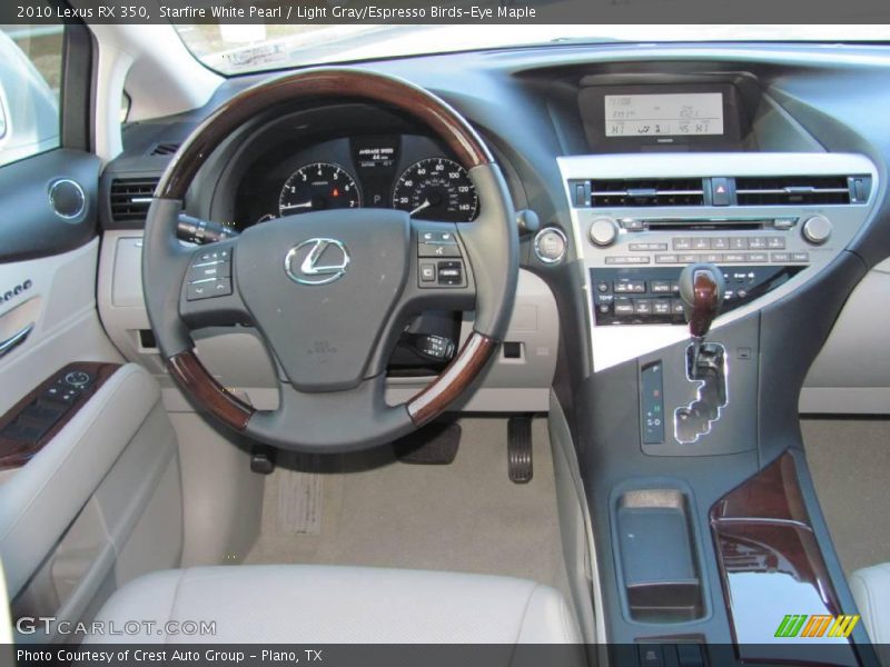 Starfire White Pearl / Light Gray/Espresso Birds-Eye Maple 2010 Lexus RX 350