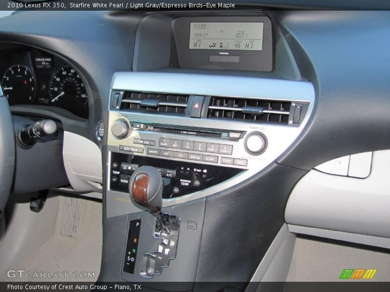 Starfire White Pearl / Light Gray/Espresso Birds-Eye Maple 2010 Lexus RX 350