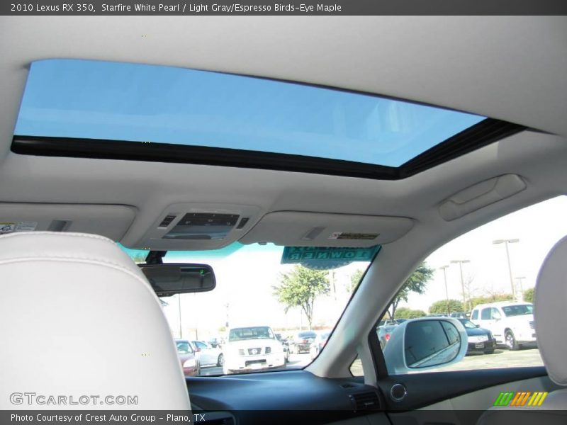 Starfire White Pearl / Light Gray/Espresso Birds-Eye Maple 2010 Lexus RX 350