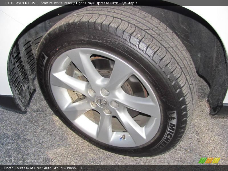 Starfire White Pearl / Light Gray/Espresso Birds-Eye Maple 2010 Lexus RX 350