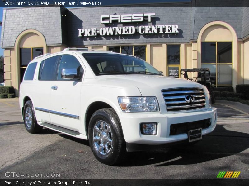 Tuscan Pearl / Willow Beige 2007 Infiniti QX 56 4WD