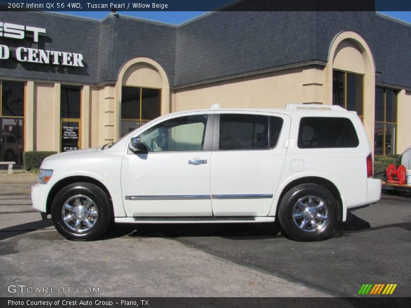 Tuscan Pearl / Willow Beige 2007 Infiniti QX 56 4WD