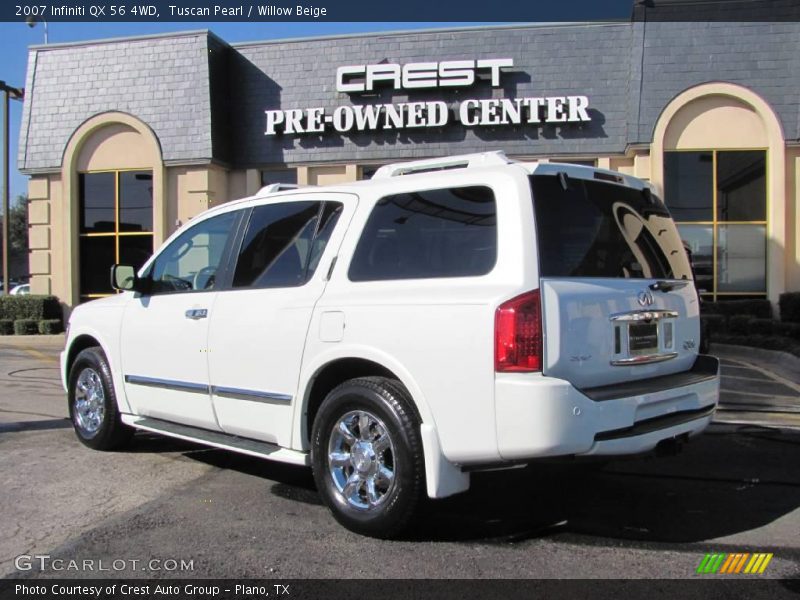 Tuscan Pearl / Willow Beige 2007 Infiniti QX 56 4WD