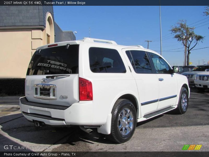 Tuscan Pearl / Willow Beige 2007 Infiniti QX 56 4WD