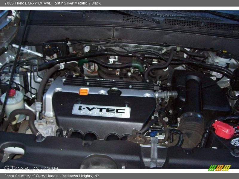 Satin Silver Metallic / Black 2005 Honda CR-V LX 4WD