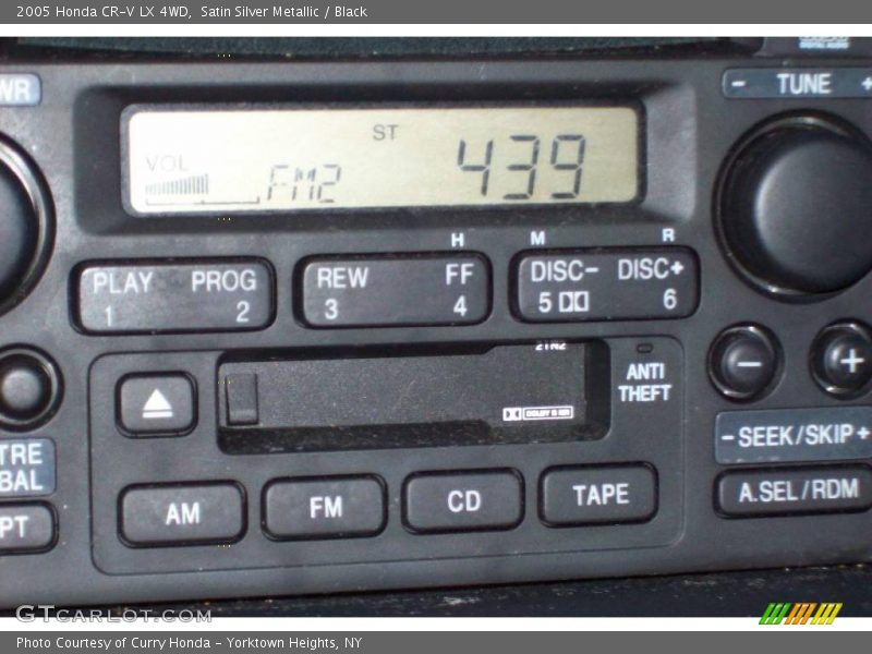 Satin Silver Metallic / Black 2005 Honda CR-V LX 4WD