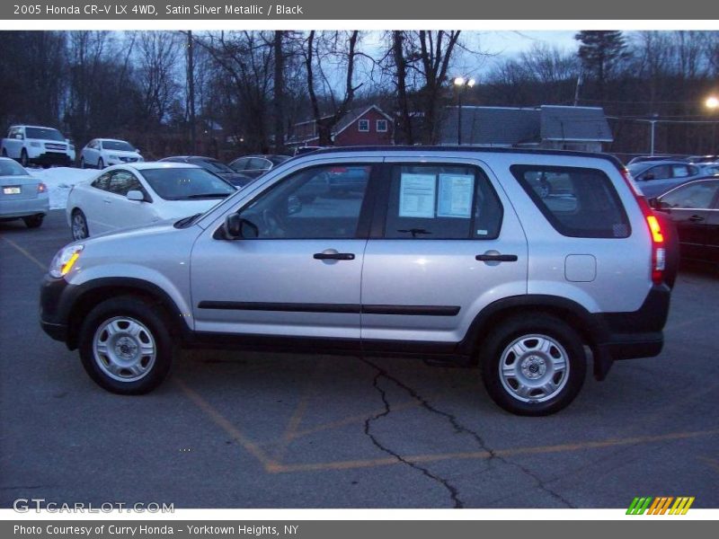 Satin Silver Metallic / Black 2005 Honda CR-V LX 4WD