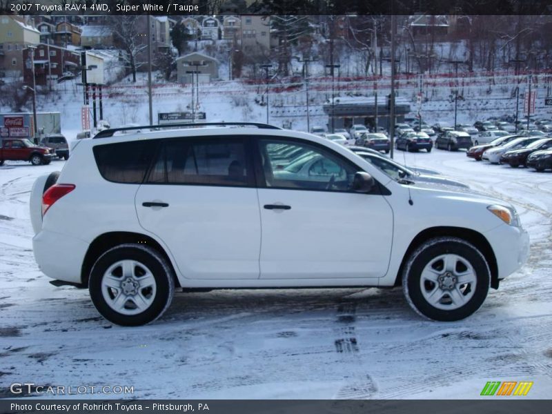 Super White / Taupe 2007 Toyota RAV4 4WD