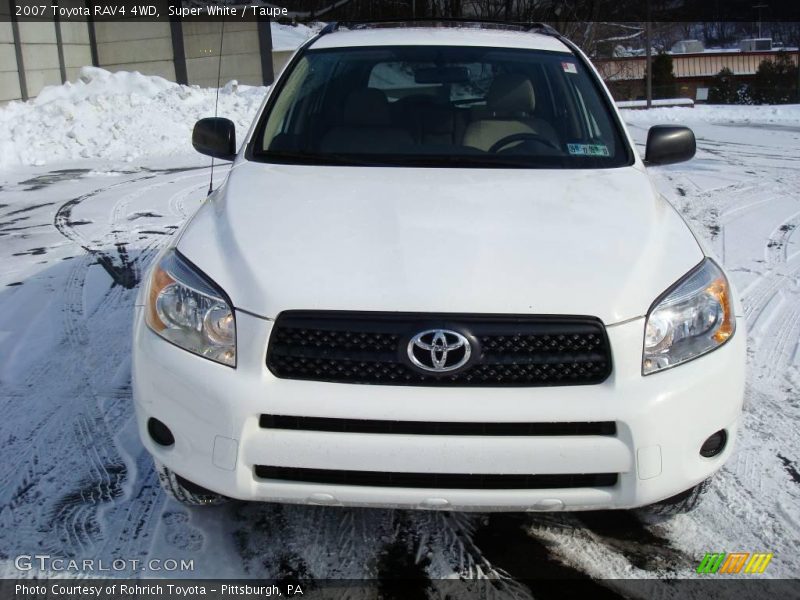 Super White / Taupe 2007 Toyota RAV4 4WD