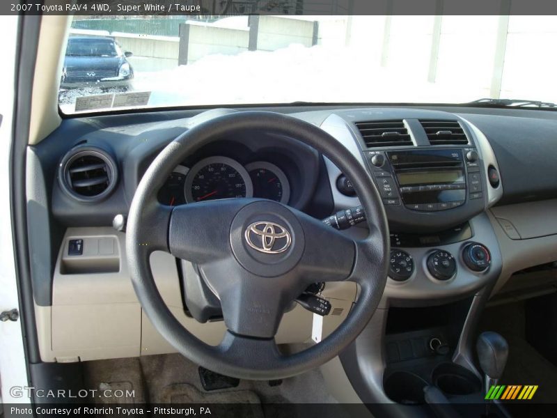 Super White / Taupe 2007 Toyota RAV4 4WD