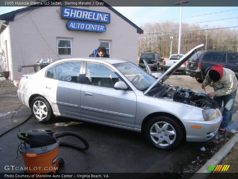 Sterling Metallic / Gray 2005 Hyundai Elantra GLS Sedan