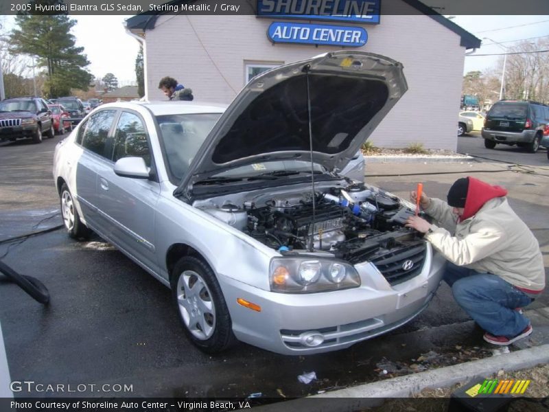Sterling Metallic / Gray 2005 Hyundai Elantra GLS Sedan