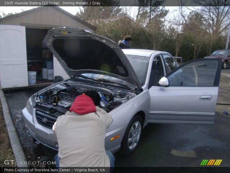 Sterling Metallic / Gray 2005 Hyundai Elantra GLS Sedan
