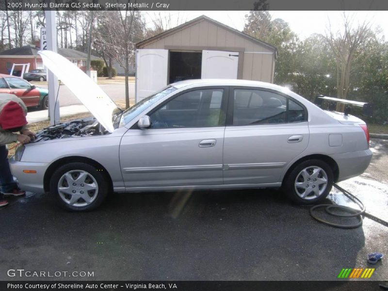 Sterling Metallic / Gray 2005 Hyundai Elantra GLS Sedan