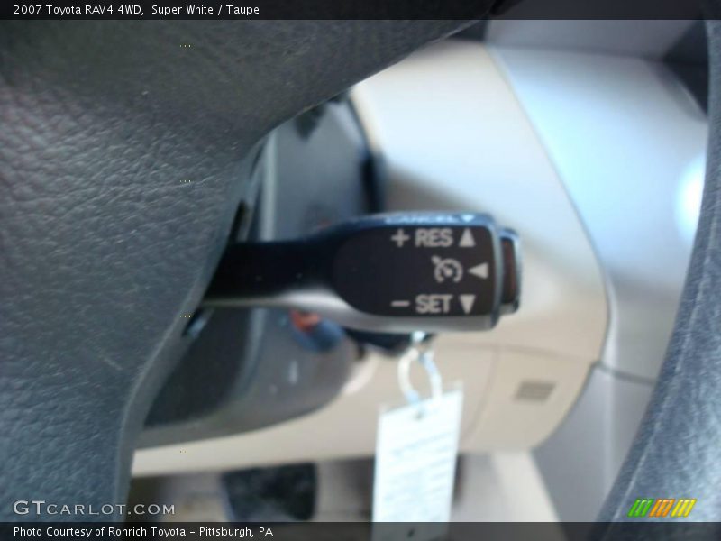 Super White / Taupe 2007 Toyota RAV4 4WD