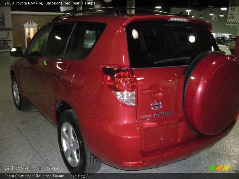 Barcelona Red Pearl / Taupe 2008 Toyota RAV4 I4