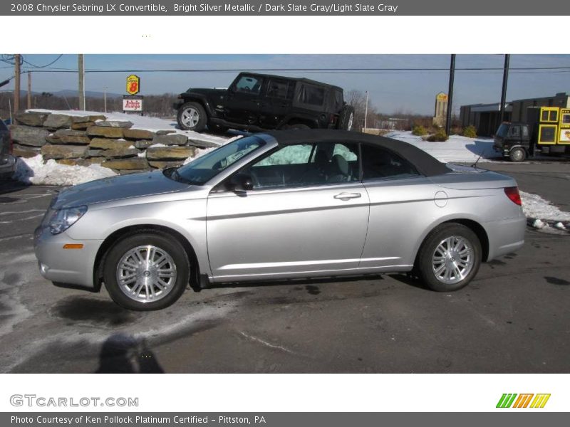 Bright Silver Metallic / Dark Slate Gray/Light Slate Gray 2008 Chrysler Sebring LX Convertible