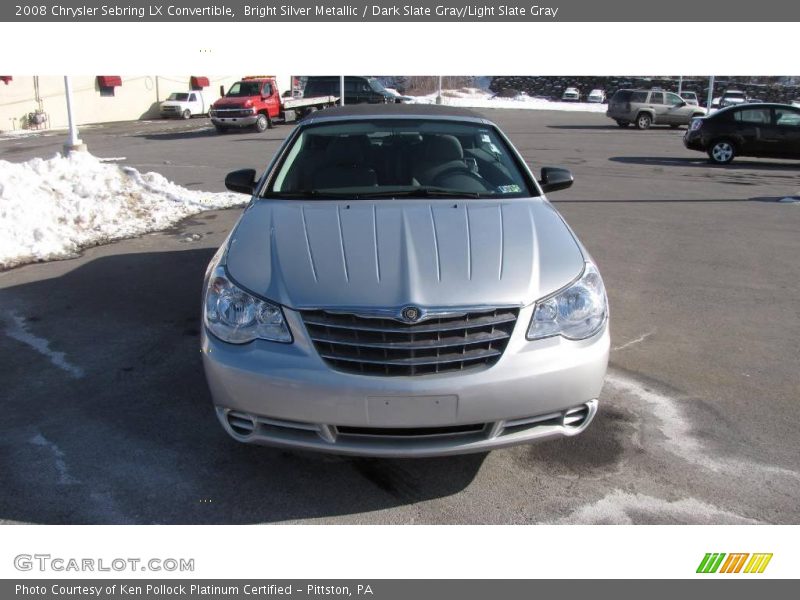 Bright Silver Metallic / Dark Slate Gray/Light Slate Gray 2008 Chrysler Sebring LX Convertible