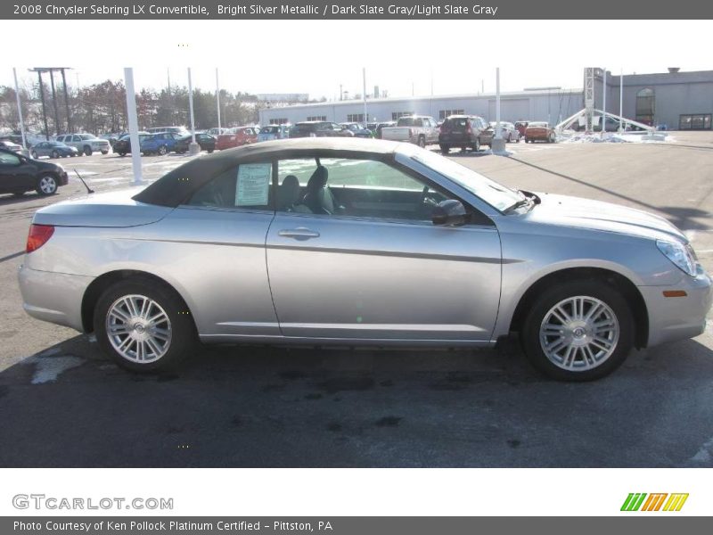 Bright Silver Metallic / Dark Slate Gray/Light Slate Gray 2008 Chrysler Sebring LX Convertible