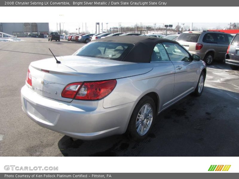 Bright Silver Metallic / Dark Slate Gray/Light Slate Gray 2008 Chrysler Sebring LX Convertible