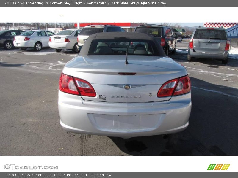 Bright Silver Metallic / Dark Slate Gray/Light Slate Gray 2008 Chrysler Sebring LX Convertible