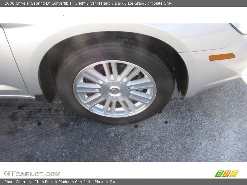 Bright Silver Metallic / Dark Slate Gray/Light Slate Gray 2008 Chrysler Sebring LX Convertible