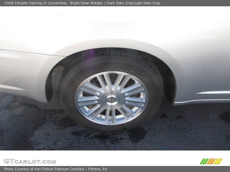 Bright Silver Metallic / Dark Slate Gray/Light Slate Gray 2008 Chrysler Sebring LX Convertible