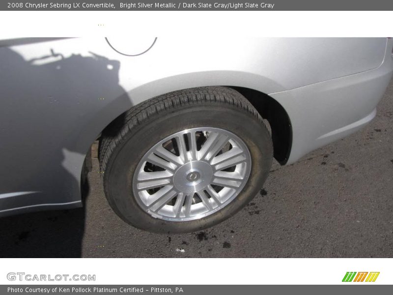 Bright Silver Metallic / Dark Slate Gray/Light Slate Gray 2008 Chrysler Sebring LX Convertible