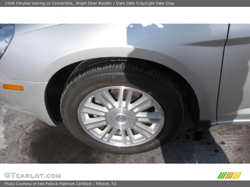 Bright Silver Metallic / Dark Slate Gray/Light Slate Gray 2008 Chrysler Sebring LX Convertible