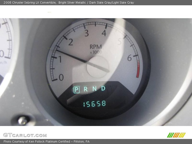 Bright Silver Metallic / Dark Slate Gray/Light Slate Gray 2008 Chrysler Sebring LX Convertible