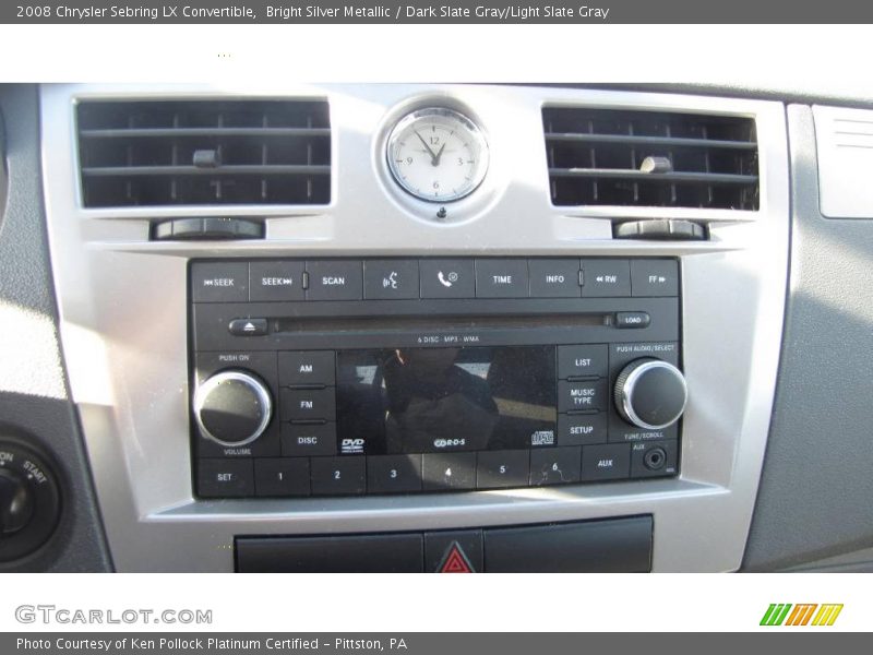 Bright Silver Metallic / Dark Slate Gray/Light Slate Gray 2008 Chrysler Sebring LX Convertible