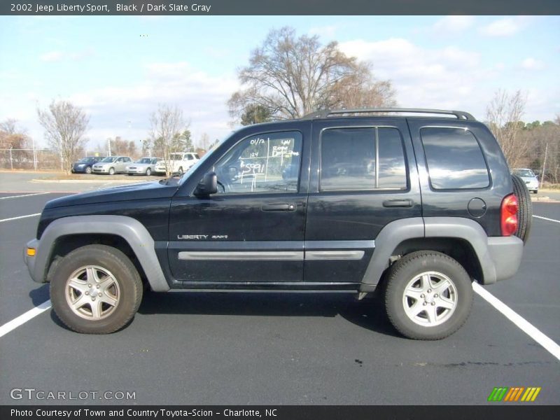 Black / Dark Slate Gray 2002 Jeep Liberty Sport