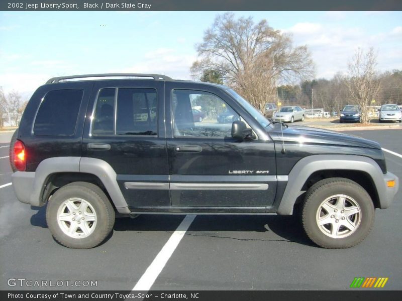 Black / Dark Slate Gray 2002 Jeep Liberty Sport