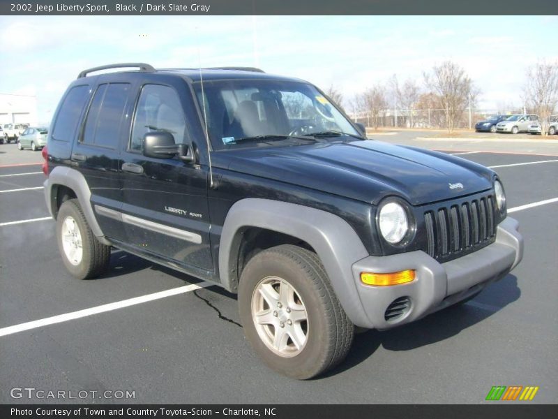 Black / Dark Slate Gray 2002 Jeep Liberty Sport