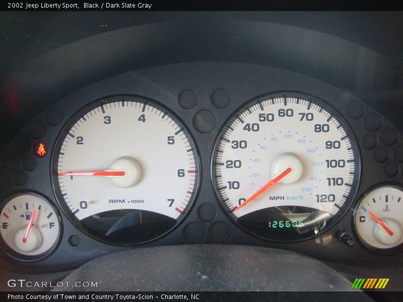 Black / Dark Slate Gray 2002 Jeep Liberty Sport