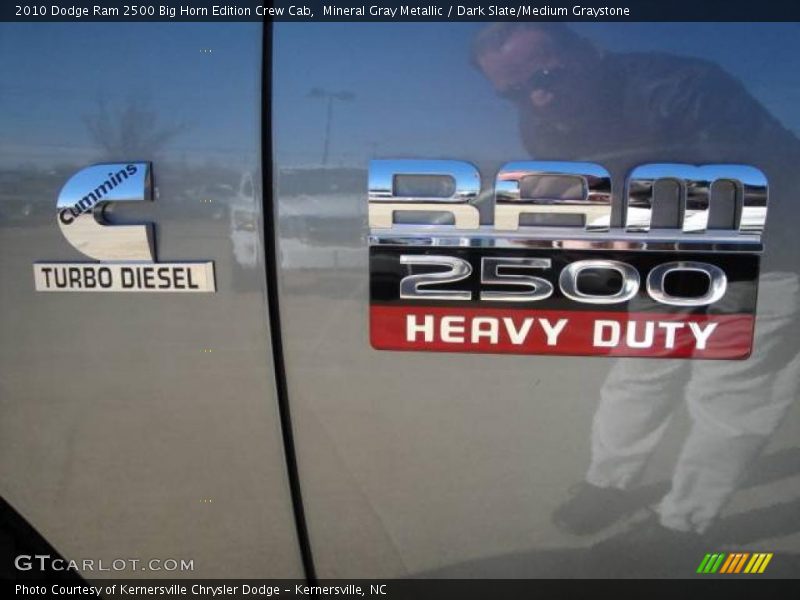 Mineral Gray Metallic / Dark Slate/Medium Graystone 2010 Dodge Ram 2500 Big Horn Edition Crew Cab
