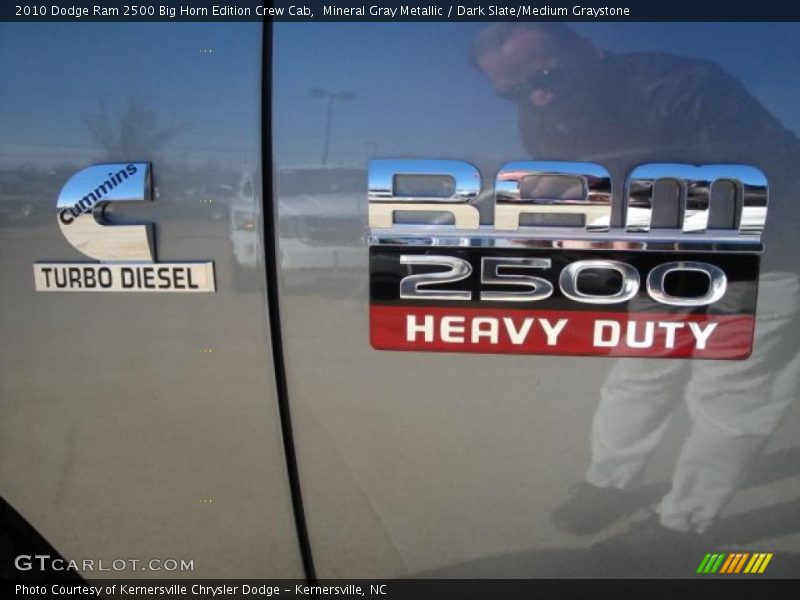 Mineral Gray Metallic / Dark Slate/Medium Graystone 2010 Dodge Ram 2500 Big Horn Edition Crew Cab