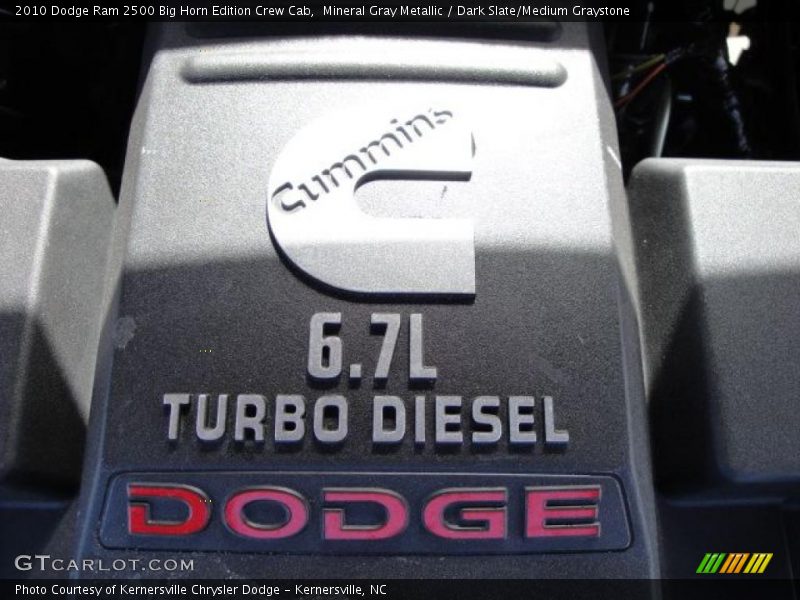 Mineral Gray Metallic / Dark Slate/Medium Graystone 2010 Dodge Ram 2500 Big Horn Edition Crew Cab