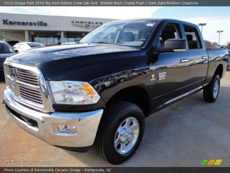 Brilliant Black Crystal Pearl / Dark Slate/Medium Graystone 2010 Dodge Ram 2500 Big Horn Edition Crew Cab 4x4