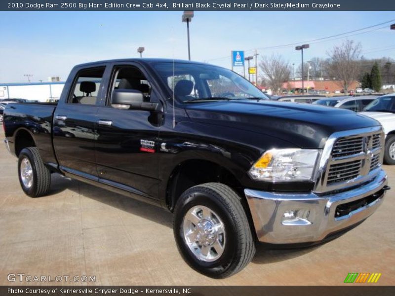 Brilliant Black Crystal Pearl / Dark Slate/Medium Graystone 2010 Dodge Ram 2500 Big Horn Edition Crew Cab 4x4