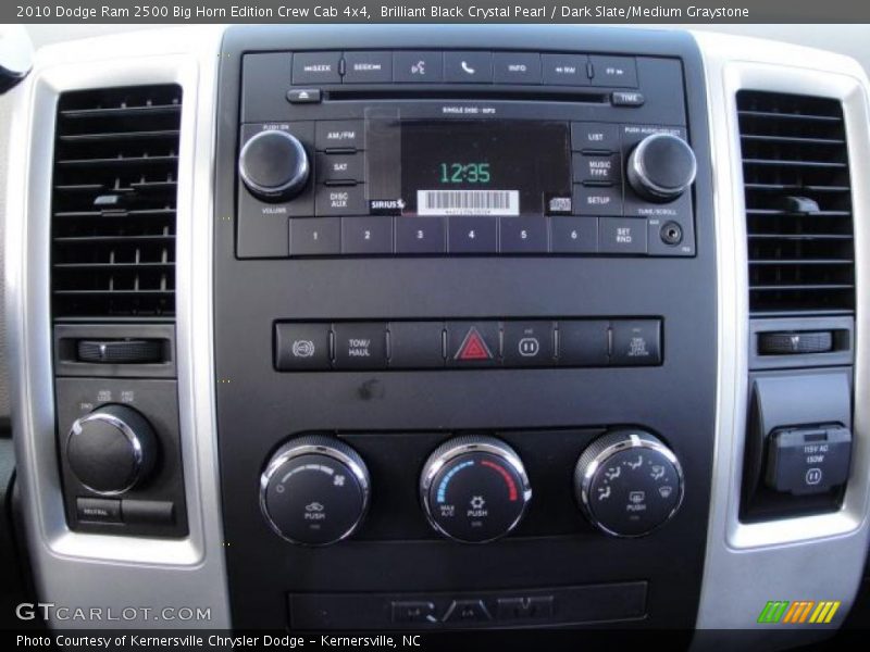 Brilliant Black Crystal Pearl / Dark Slate/Medium Graystone 2010 Dodge Ram 2500 Big Horn Edition Crew Cab 4x4