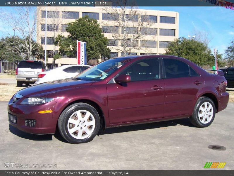 Dark Cherry Metallic / Beige 2006 Mazda MAZDA6 i Sedan
