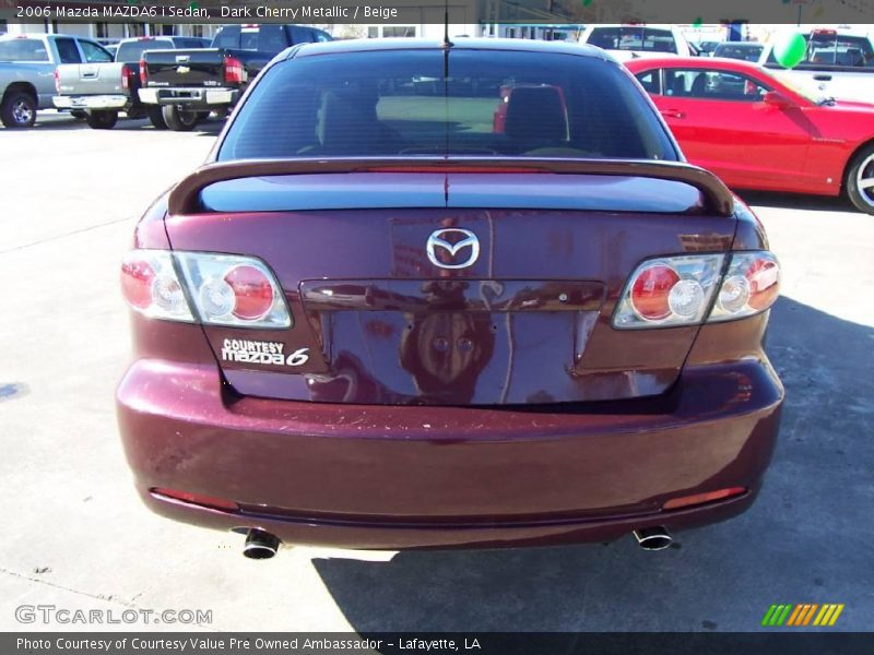 Dark Cherry Metallic / Beige 2006 Mazda MAZDA6 i Sedan