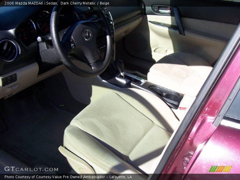 Dark Cherry Metallic / Beige 2006 Mazda MAZDA6 i Sedan
