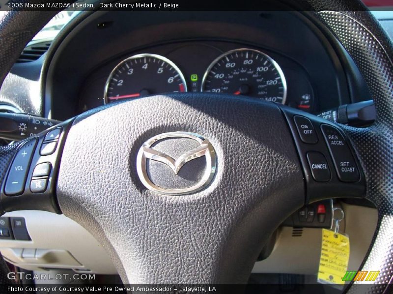 Dark Cherry Metallic / Beige 2006 Mazda MAZDA6 i Sedan