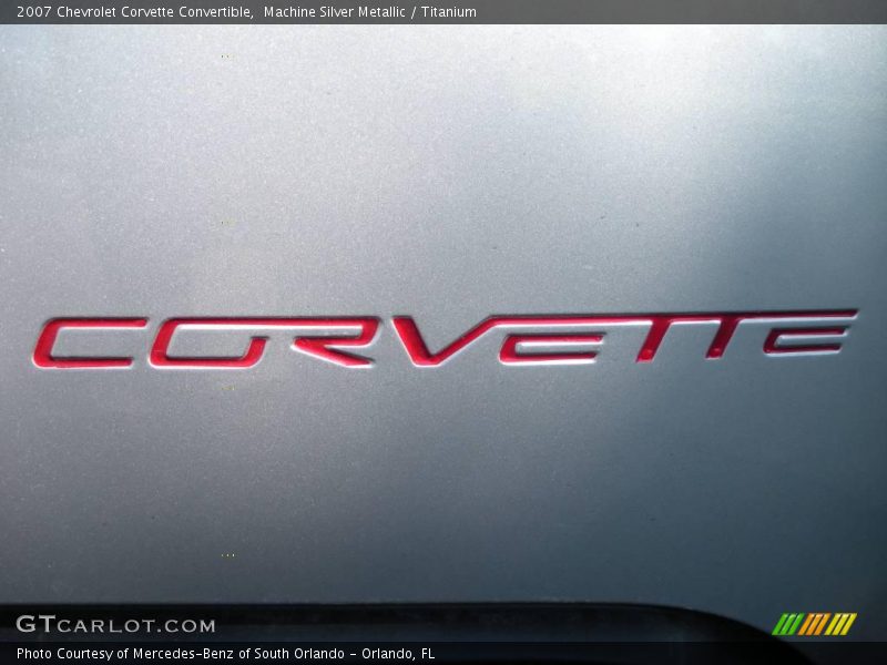 Machine Silver Metallic / Titanium 2007 Chevrolet Corvette Convertible