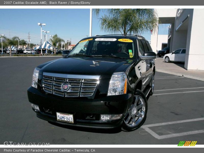 Black Raven / Ebony/Ebony 2007 Cadillac Escalade AWD