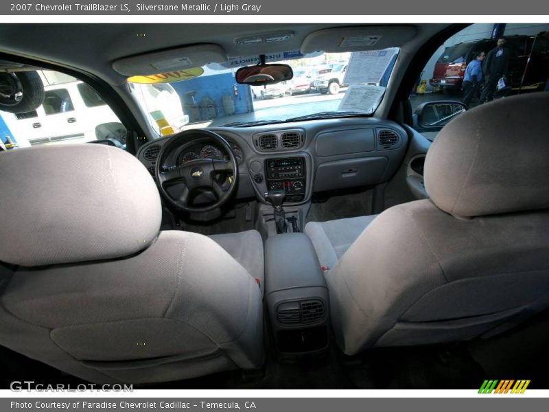 Silverstone Metallic / Light Gray 2007 Chevrolet TrailBlazer LS