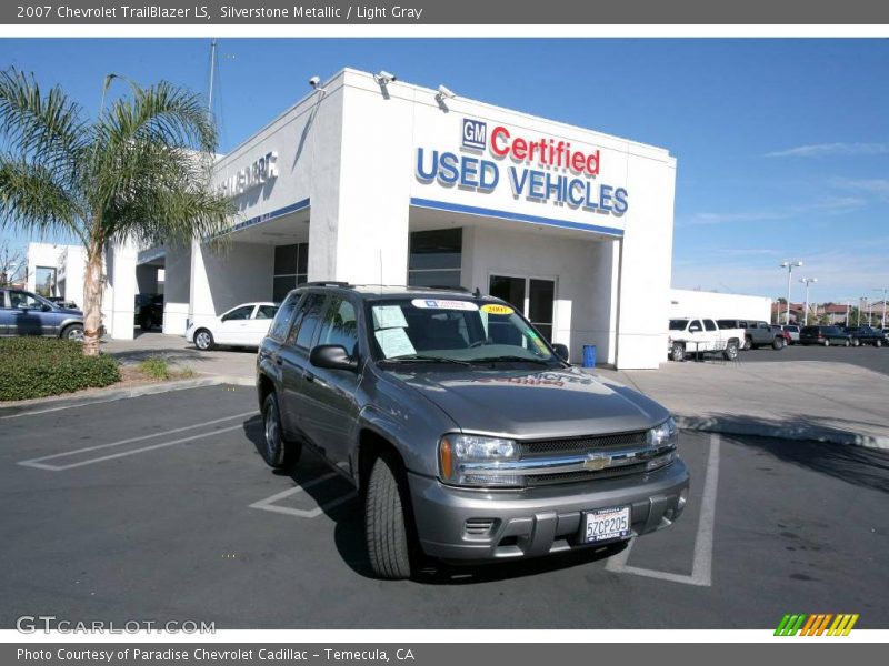 Silverstone Metallic / Light Gray 2007 Chevrolet TrailBlazer LS